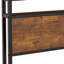 Lit plateforme simple en métal avec repose-pieds et pieds en bois, une console, des lumières à DEL, une télécommande, un sommier tapissier non requis, une option de rangement abondante, une méthode d'assemblage facile, moderne-380030529