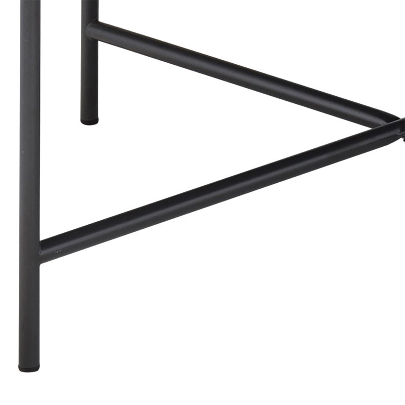Table basse en chêne gris patiné et noir patiné