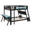 Lit superposé double pour bureau avec ports USB et rangement perforé-1858579419-1858579421