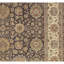 Tapis brun et ivoire de haute qualité noué à la main Trinity