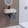 Claire Ceramic Rectangular Wall Mount Bathroom Sink with Overflow