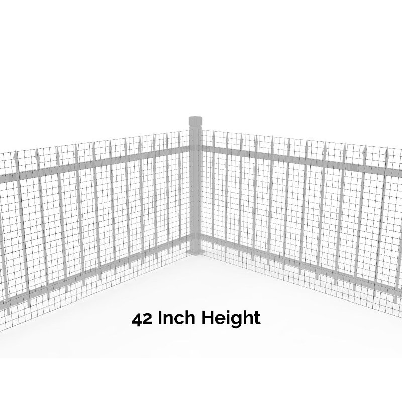 Doublure d'enclos pour chien de 100 pi à large ouvertures, H 42 po