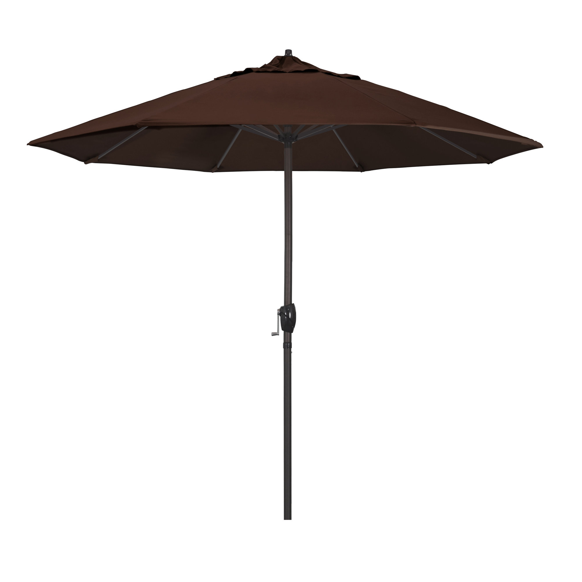 9' Market Sunbrella Umbrella, Canvas Bay Brown Sunbrella® Canvas