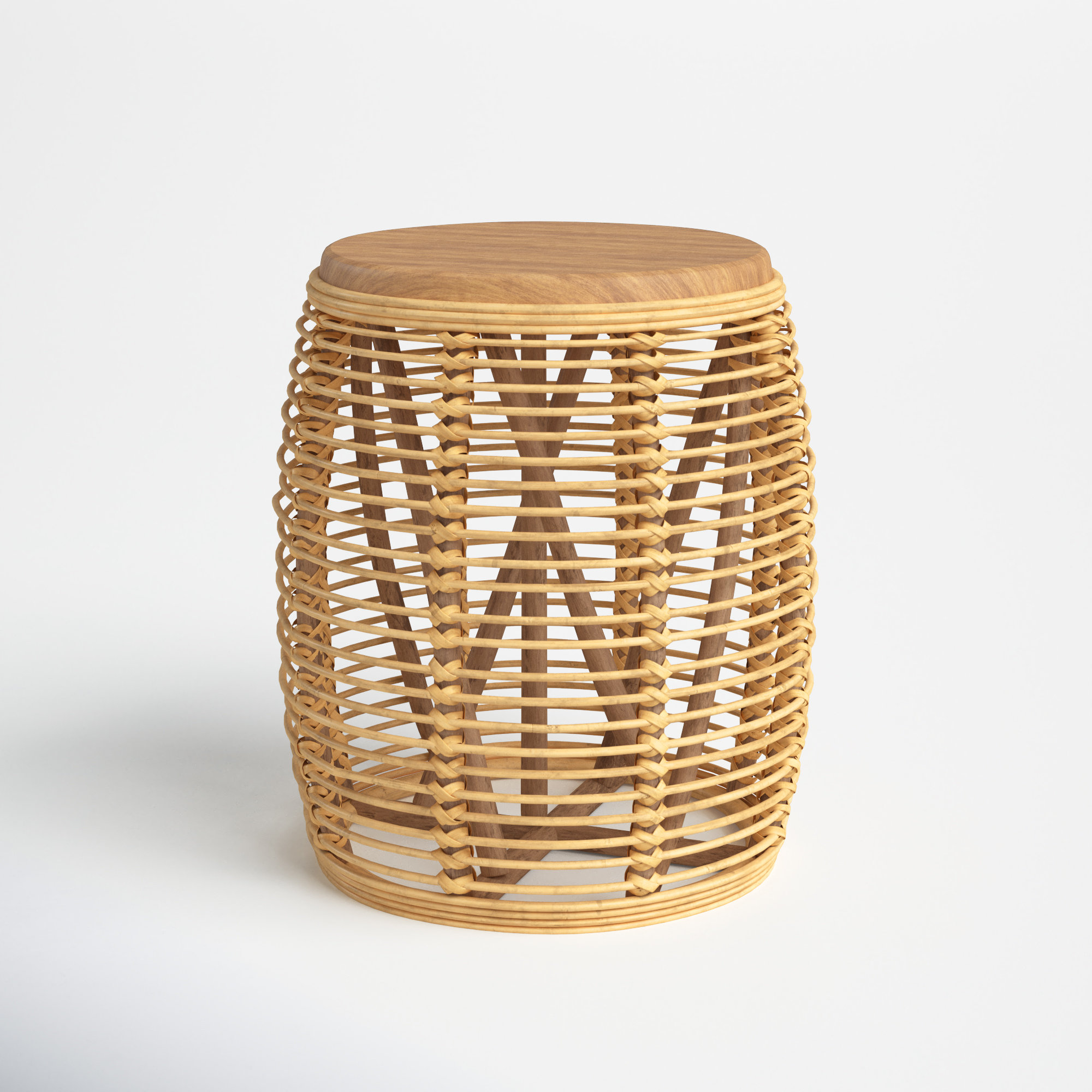 Shoshanna Solid Wood End Table, Natural