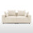 Makassar 78“ Square Arm Loveseat Modular Chenille Sofa-874300226