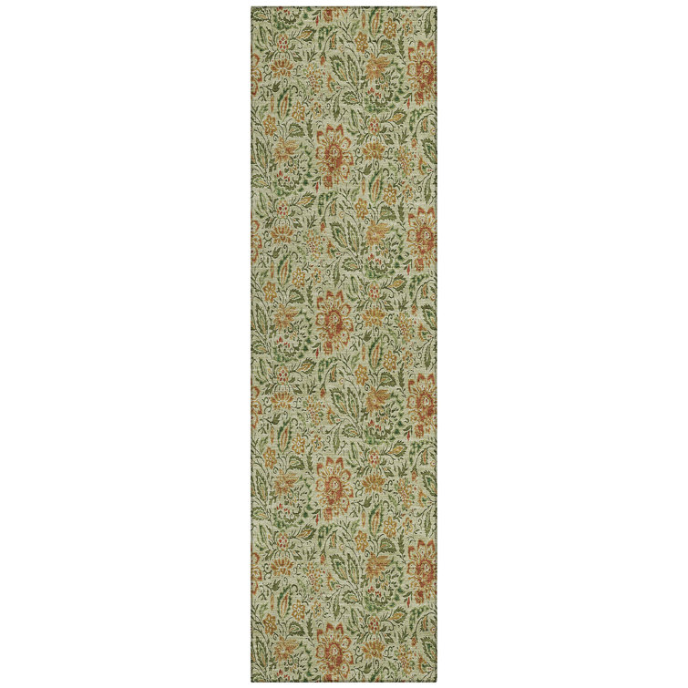 Fareham Washable Floral Indoor / Outdoor Rug