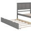 Lit plateforme simple avec lit gigogne simple sous le lit-2078650399