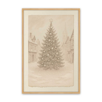 «Town Square Noel», reproduction d'art