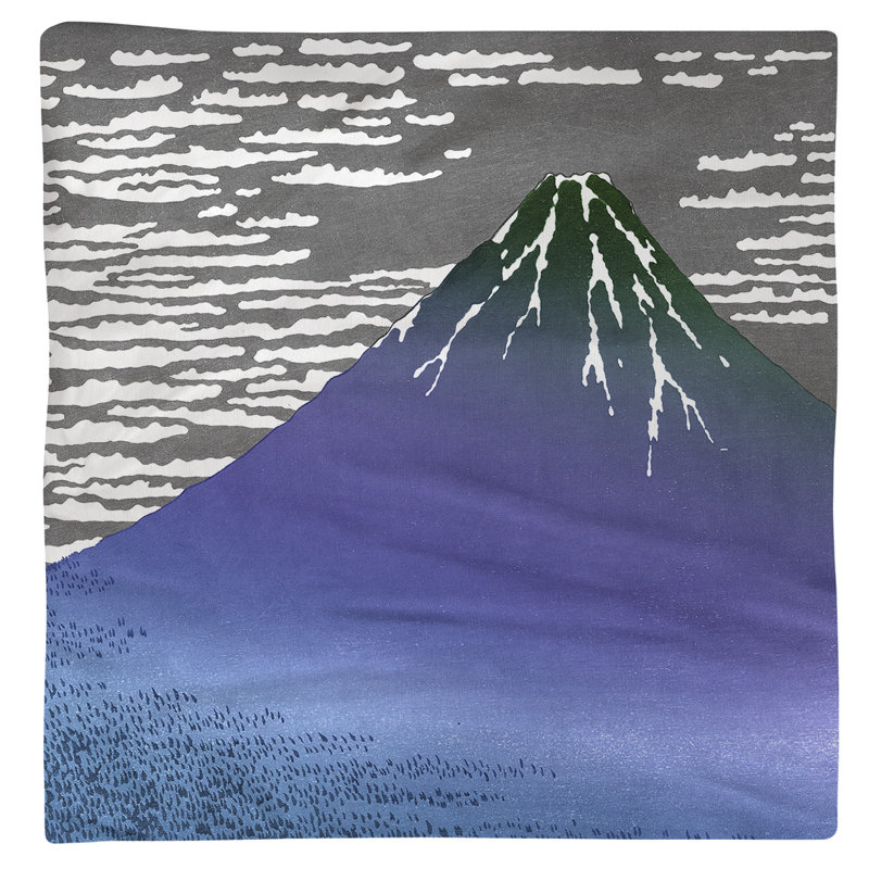 Katsushika Hokusai Cotton Square Napkin, Blue