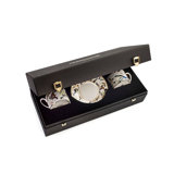 Tea Cup & Saucer GARDEN'S BIRDS Set of 2 in Luxury Box diam. 3.3in, H 2.3in, cap. 7.5 oz, Saucer diam. 6in