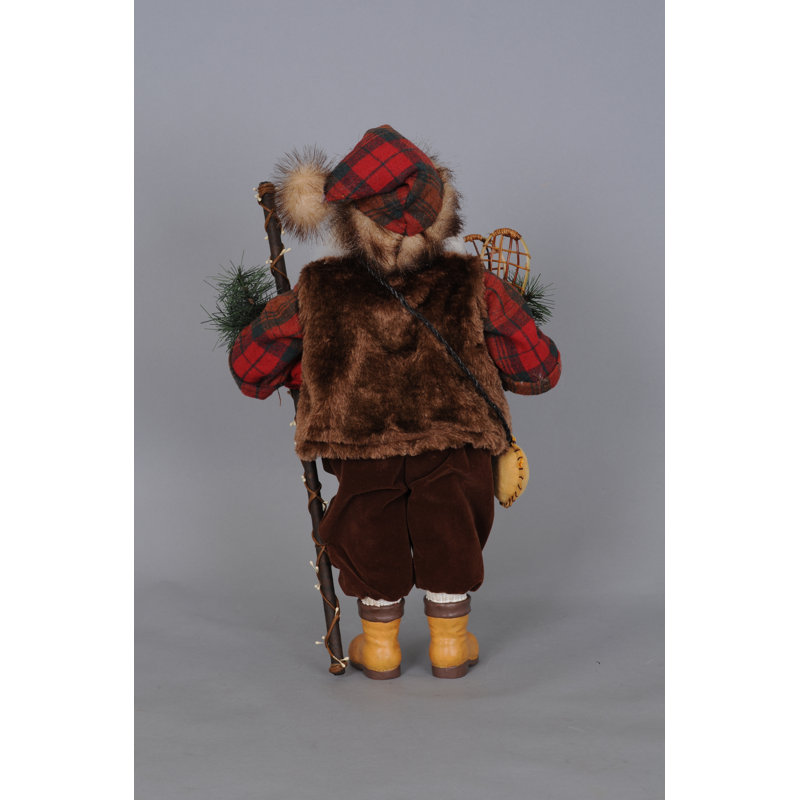 Christmas Mountaineer Santa Figurine