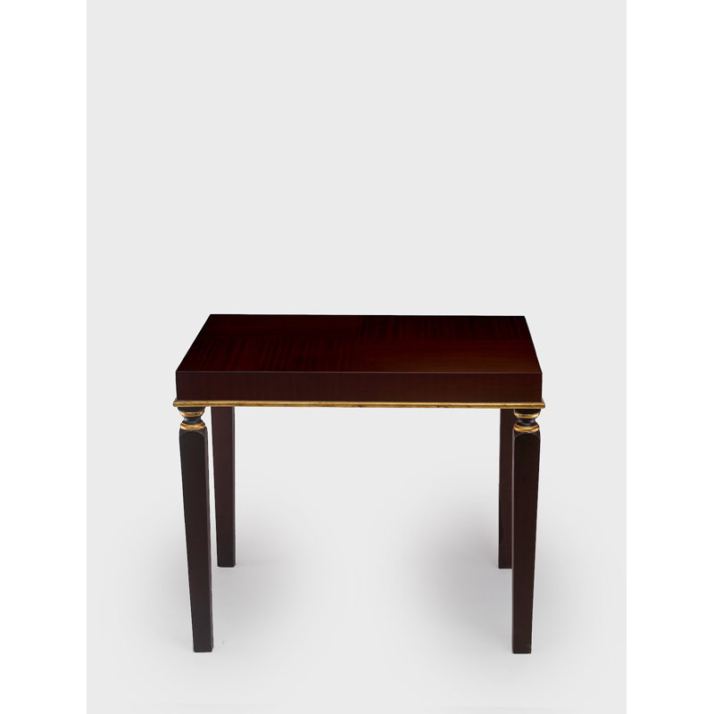 Table de bout, Brun foncé, Brun foncé / or