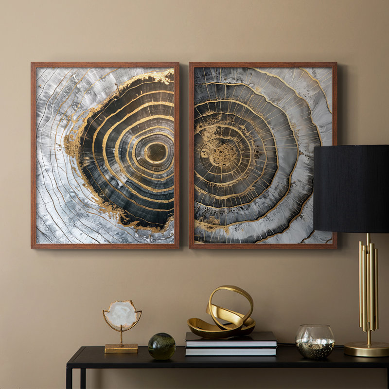 ABSTRACT Series CCLXII - Reproduction encadrée de qualité supérieure - prête à être accrochée - aucun clou requis - aucun clou requis