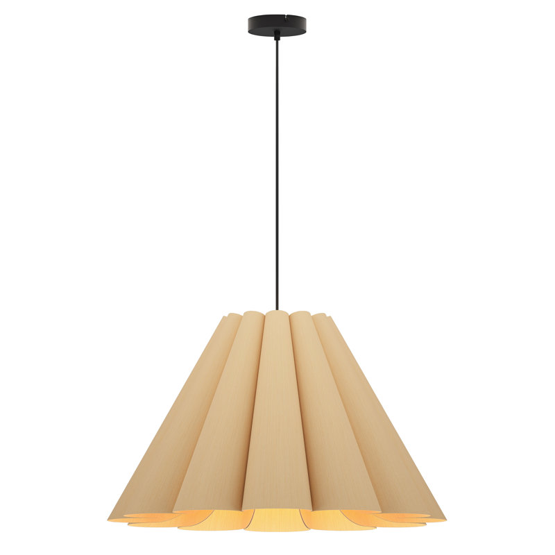 Luminaire suspendu moyen Lora 56, Cendré, H 16,5 po x l 27,5 po x P 27,5 po
