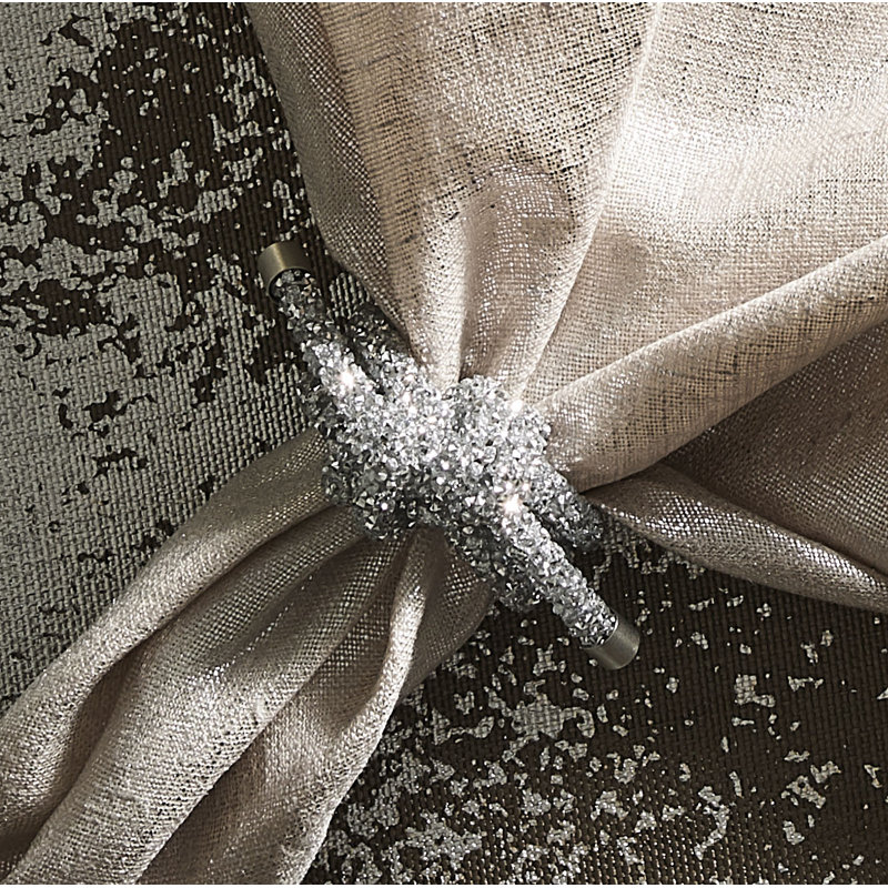 Glam Knot Napkin Ring, Silver
