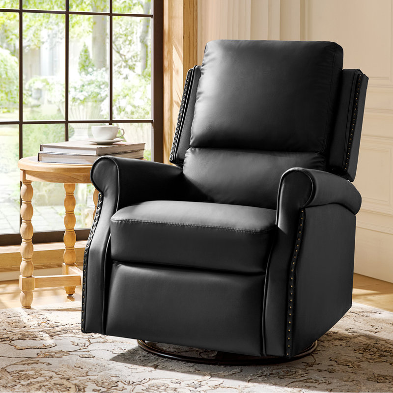 Fauteuil inclinable manuel traditionnel Philip, Noir
