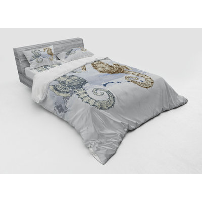 Ensemble de housse de couette crème en microfibre Coastal