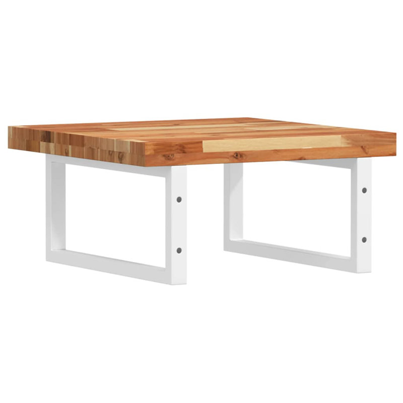 Asul 50cm Solid Wood Bathroom Vanity Top, Acacia/White