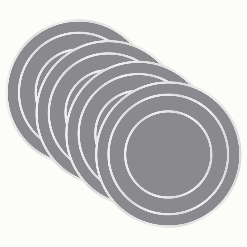 Tapis de table Albers Placemats, Gris / blanc