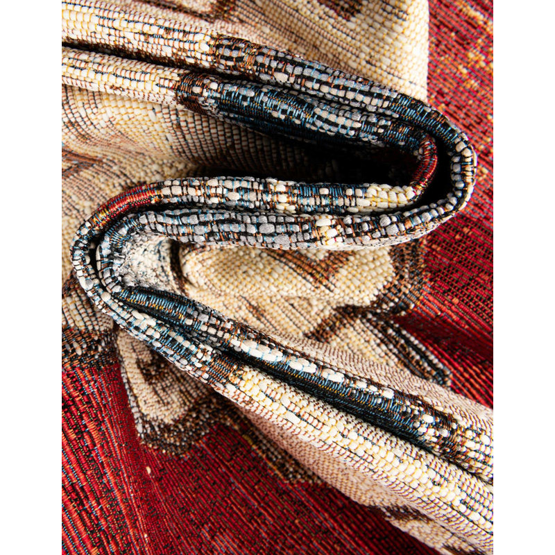 Tapis d'extérieur traditionnel, Rectangle 5 pi 1 po x 8 pi