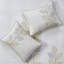 Courtepointe 6 pièces jaune et blanc avec broderie élégante jaune et blanc-117583638-117583640