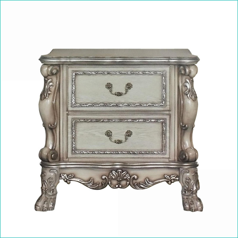 Table de chevet 2 tiroirs Traditional