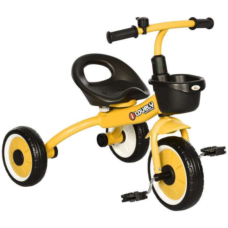 Qaba Pedal Ride On, Yellow