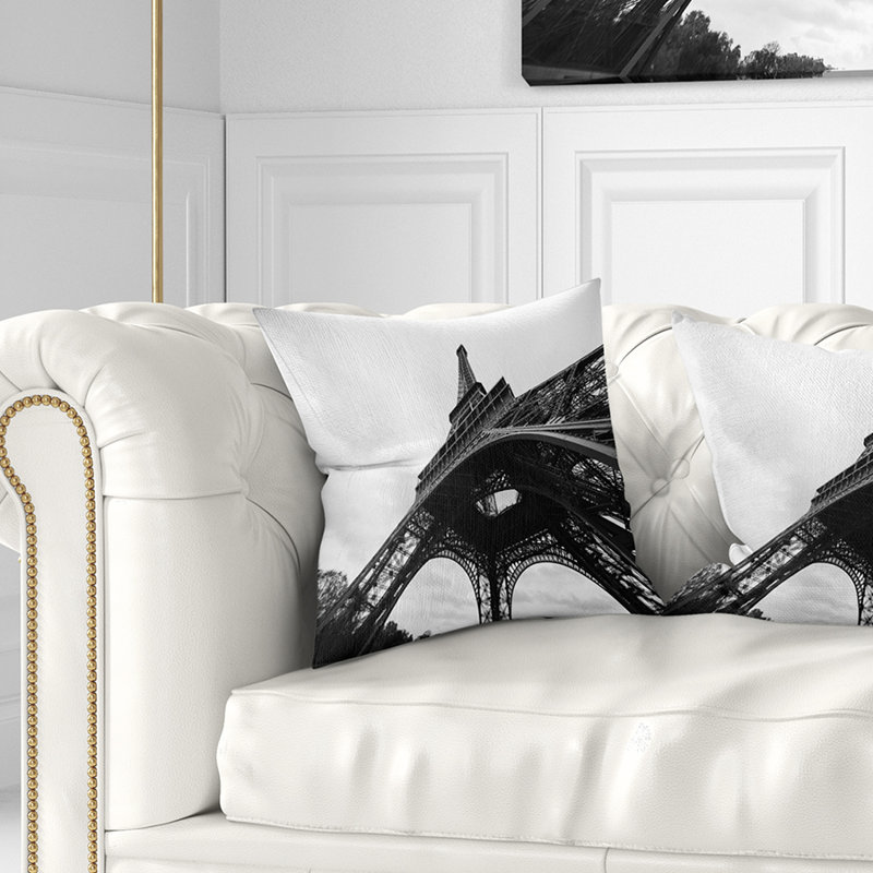 Coussin cityscape tour paris paris, 16 po x 1 po, Coussin décoratif