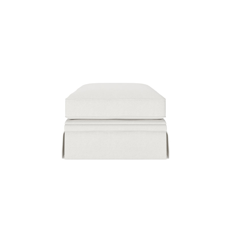 Repose-pieds rembourré avec rangement Shelby, Macarena Beige