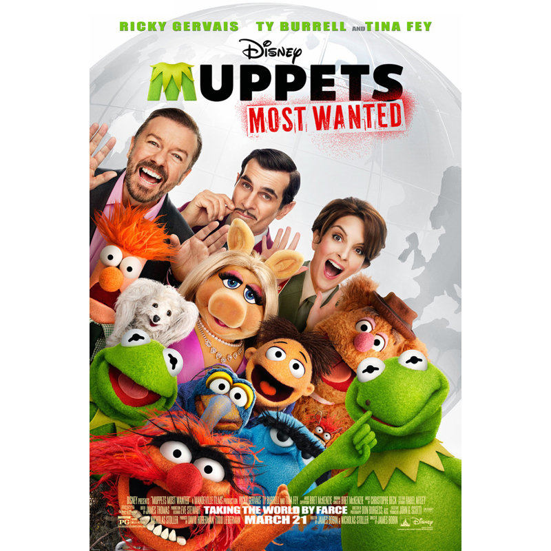 Muppets Most Wanted, H 18 po x l 12 po