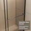Porte de douche en verre, écran de douche coulissant avec acier inoxydable, panneau trempé de 1/4 po, double usage-117430475