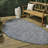 Omid Modern Rustic Abstract Gray/Navy Indoor/Outdoor Rug-704645470