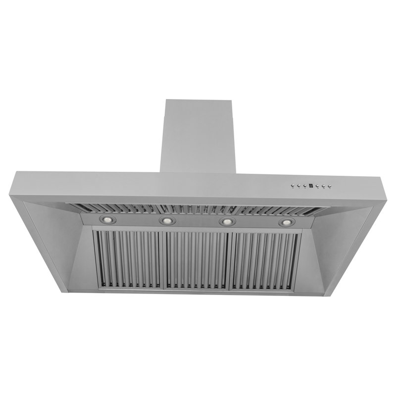 54" 700 CFM Ducted Wall Mount Range Hood in Stainless Steel