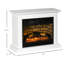 Foyer électrique 31 po avec effet de flamme à intensité variable et manteau de cheminée, radiateur autoportant avec foyer et télécommande, 1400 W-635082941