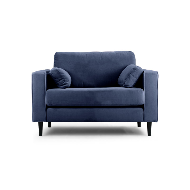 Millerville 2 Seater Velvet Sofa, Navy