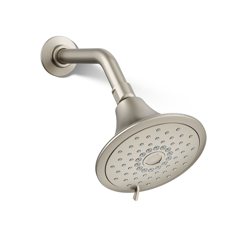 Kohler Forte Multifunction Wall Mount Showerhead, Three Spray Settings, 5.5" High Pressure Spray Head, 1.75 GPM