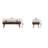 Solid Wood Bench with Nailhead Trim-796138020