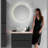 Iseabal Glass Round Mirror