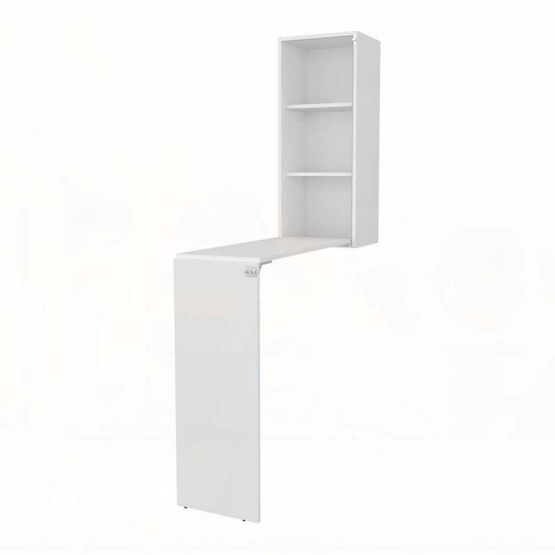 Table pliante blanche avec rangement
