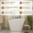 CASAINC 51" Solid Surface Freestanding Soaking Bathtub With Built-in Seat