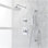 Sefina Pressure Balance Shower System with Slide Bar and Hand Shower - Brushed Nickel