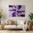 Hard Edge 49 Purple Metal Wall Art-446924322