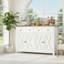 Buffet de cuisine blanc, 4 portes, 2 tiroirs, hauteur de tablette réglable.-1534143032
