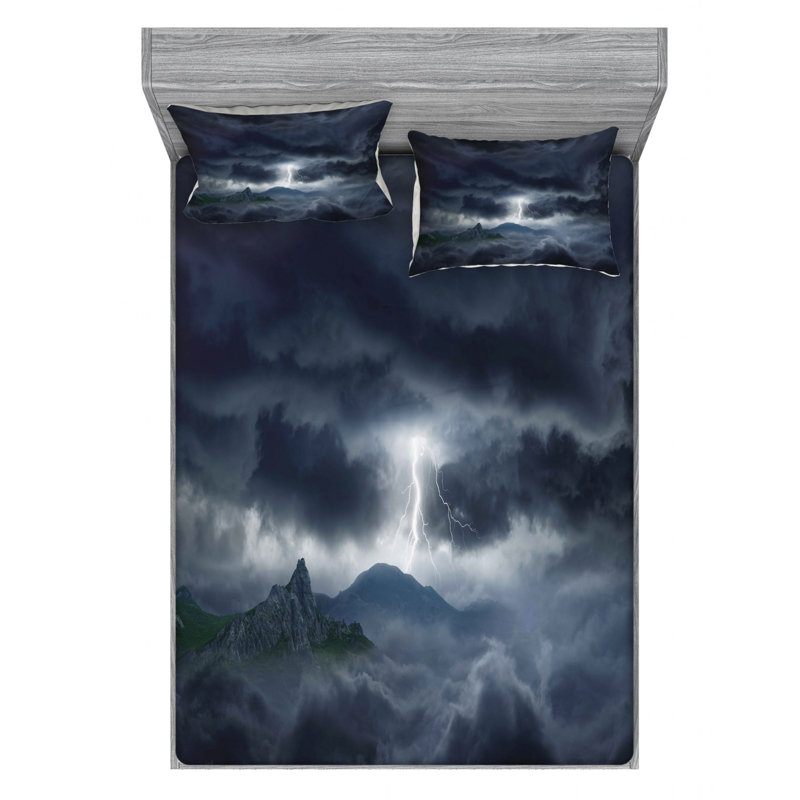 Microfiber Sheet Set, Full Sheet Set with Fitted Sheet