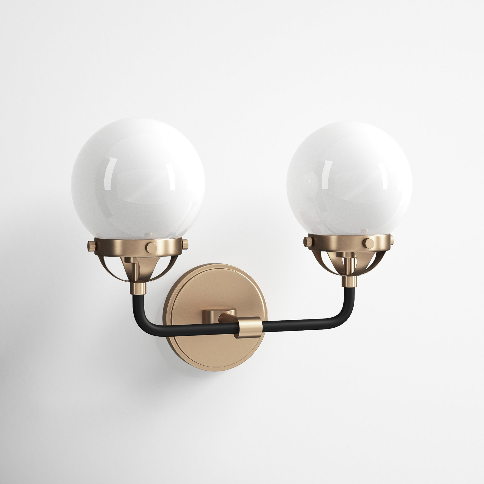 Newport 2-Light Vanity Light, No , Brushed Nickel