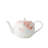 Premium Porcelain Teapot Building Filter Water Colour Pattern Gold Banding Light Weight 1200Ml