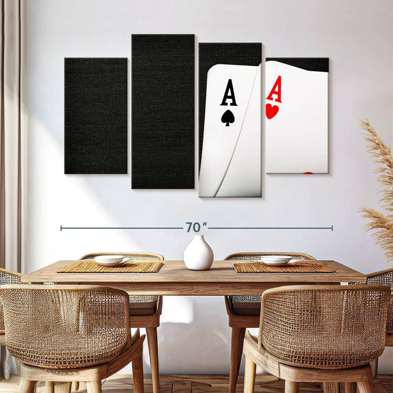 Senne Ace Playing Cards, 42" H x 68" W