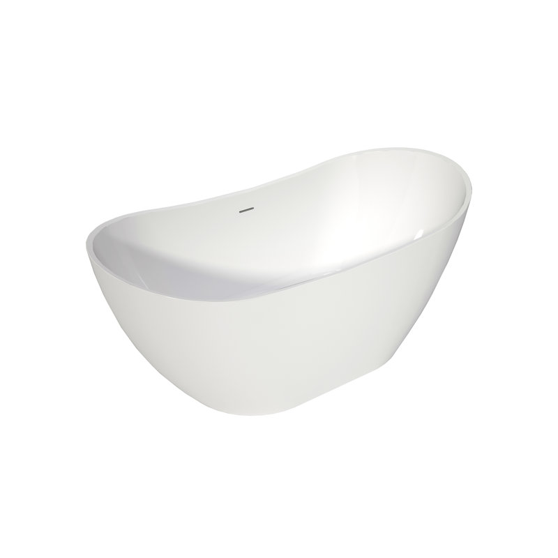  Acrylic Free Standing Bath Tubs, Stand Alone White Soaker Tub