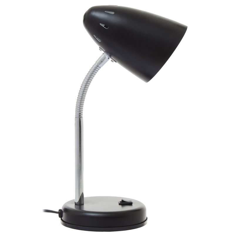 Metal Desk Lamp, 27 W, Black, 244 V