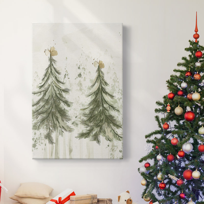 Art des Fêtes de Noël - Toile tendue avec châssis CCDXC, H 18 po x l 12 po